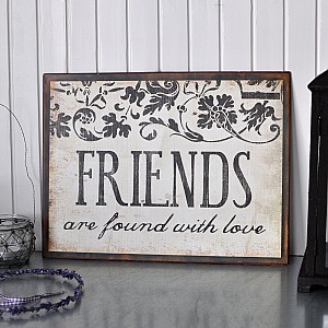 Plåtskylt Friends