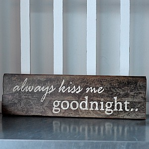 Träskylt Goodnight