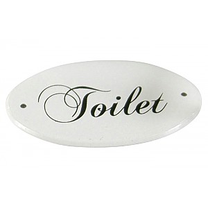 Emaljskylt Toilet