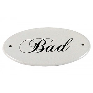 Emaljskylt Bad