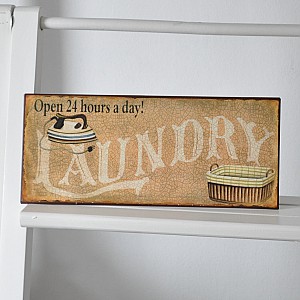 Plåtskylt Laundry