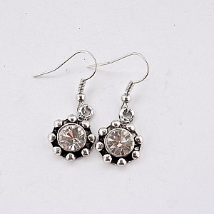 Örhängen Runda Strass