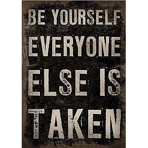 Canvastavla Be yourself