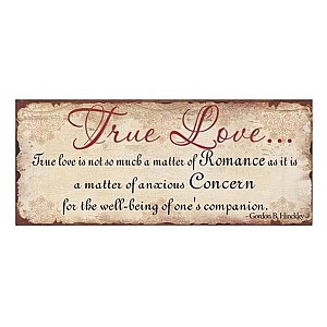 Plåtskylt True Love