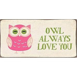 Magnet / Kylskåpsmagnet Owl always love you