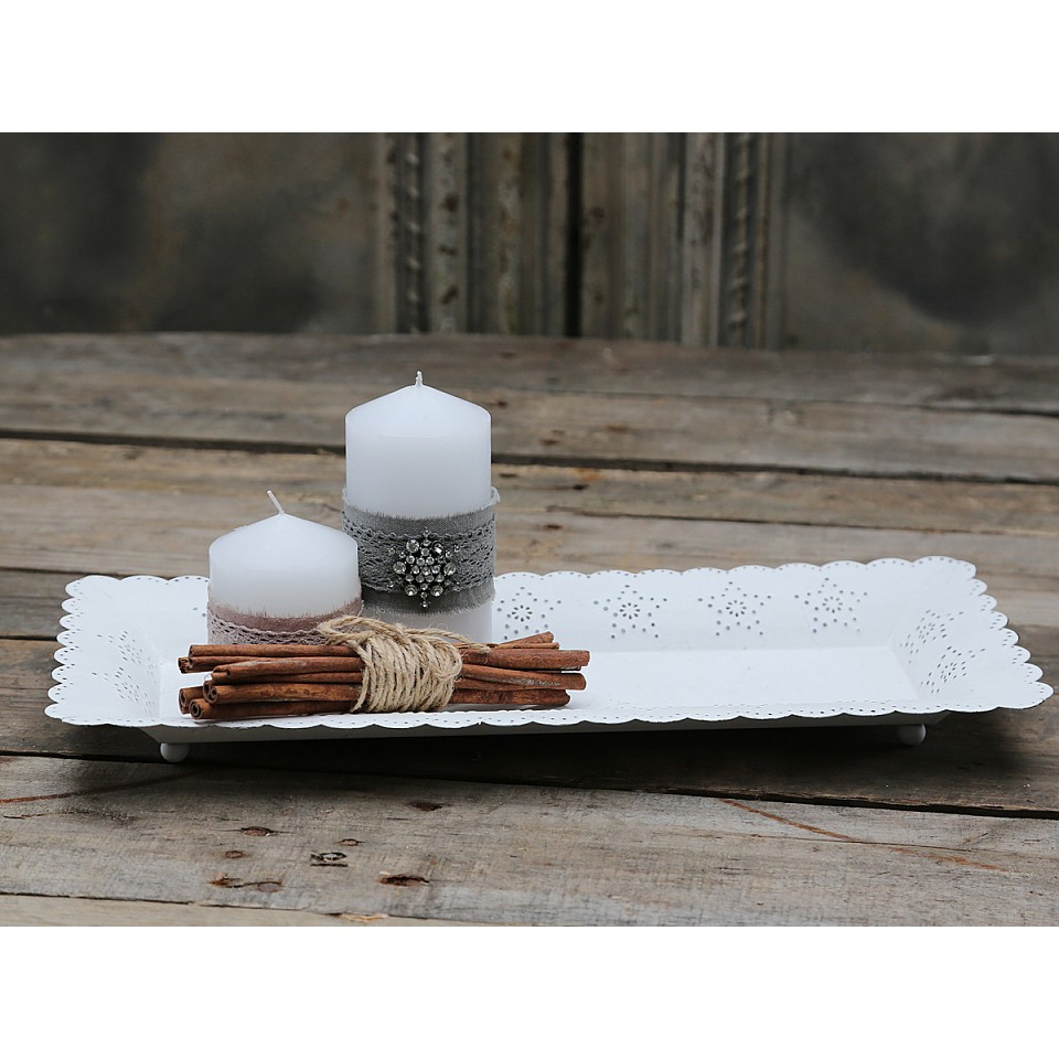Dish with stars - Antique White