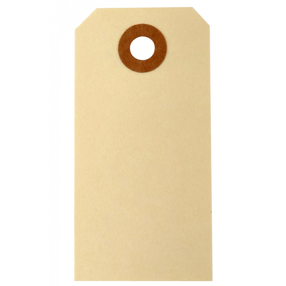 Etiketten 10 Stück Off White - 4 x 8 cm