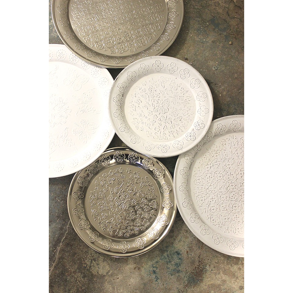 Tray Butterfly Small - Silber