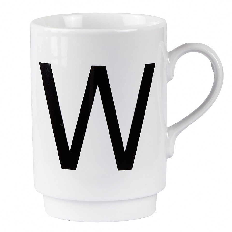 Letter Mug W