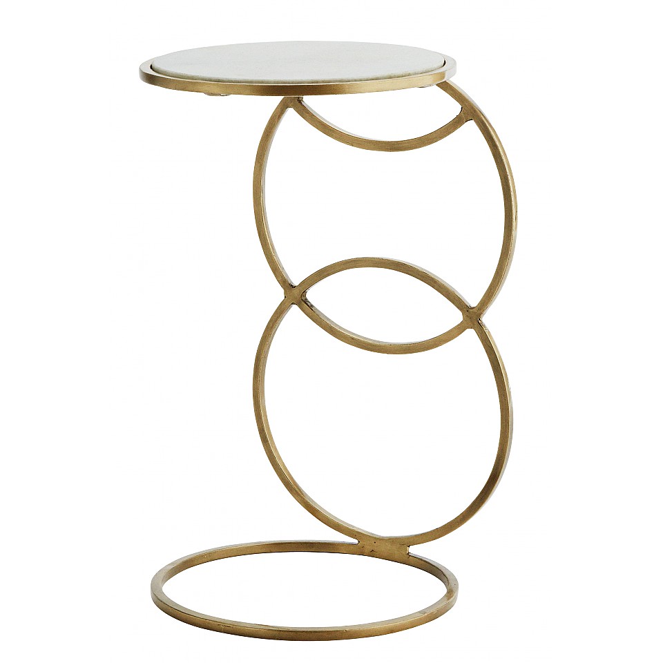 Konsolentisch Circle - Messing / Marmor