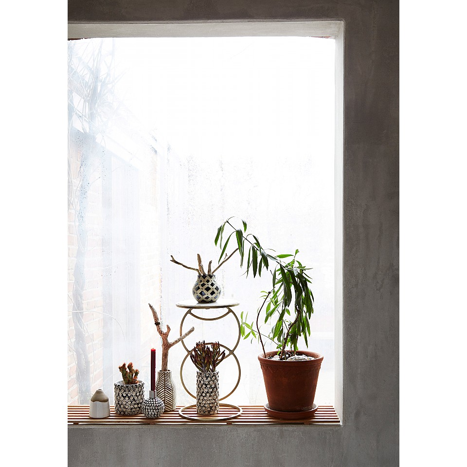 Konsolentisch Circle - Messing / Marmor