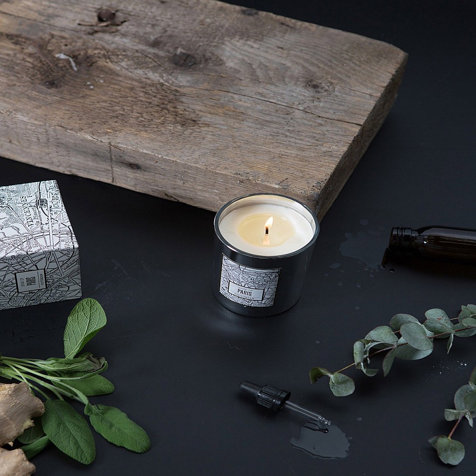 Scented Candle Victorian Maps - Paris