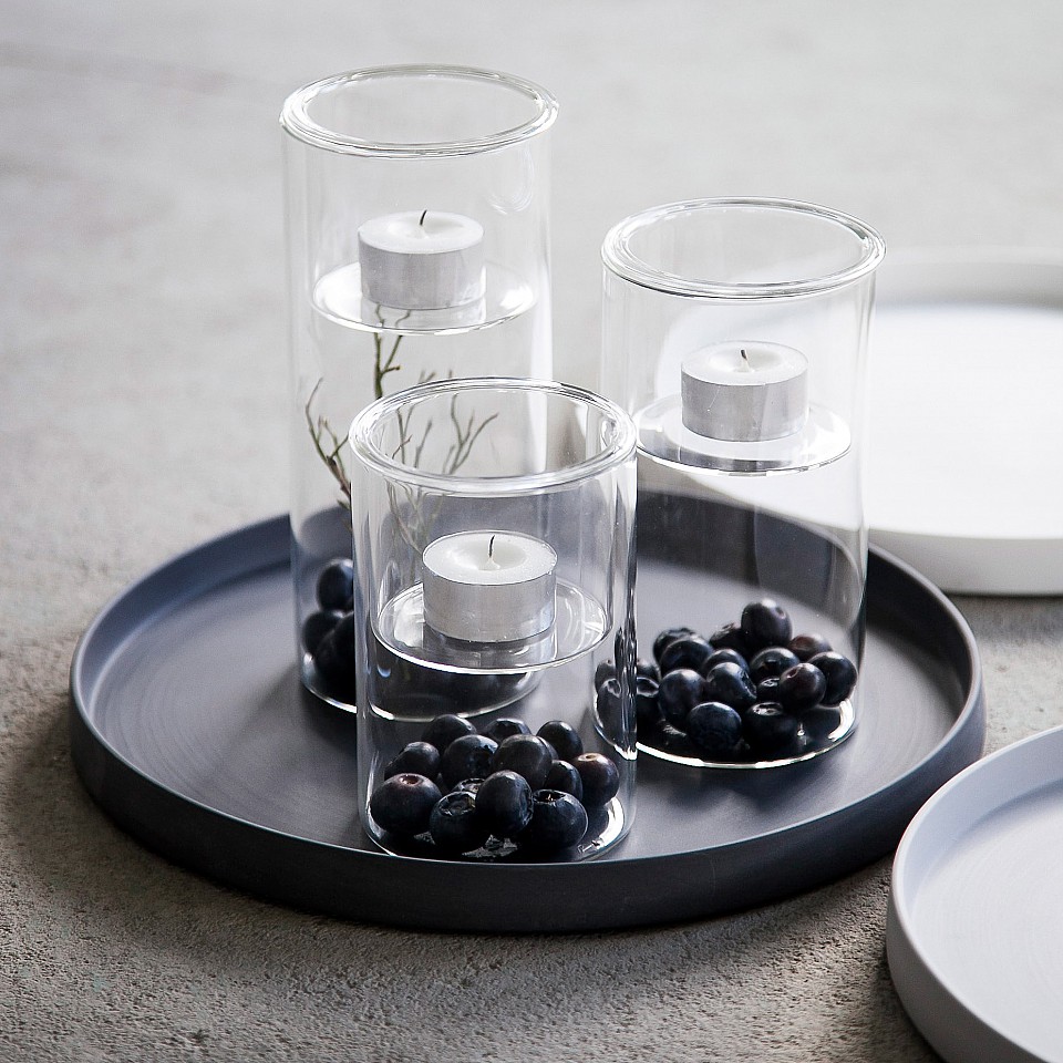Ceramic Tray Grimshult - Black-grey