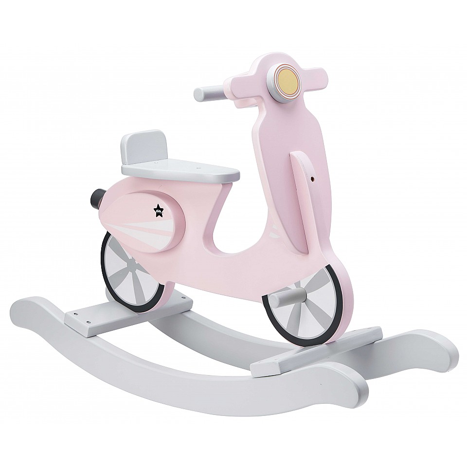 Kids Concept Gungscooter - Rosa/Grå