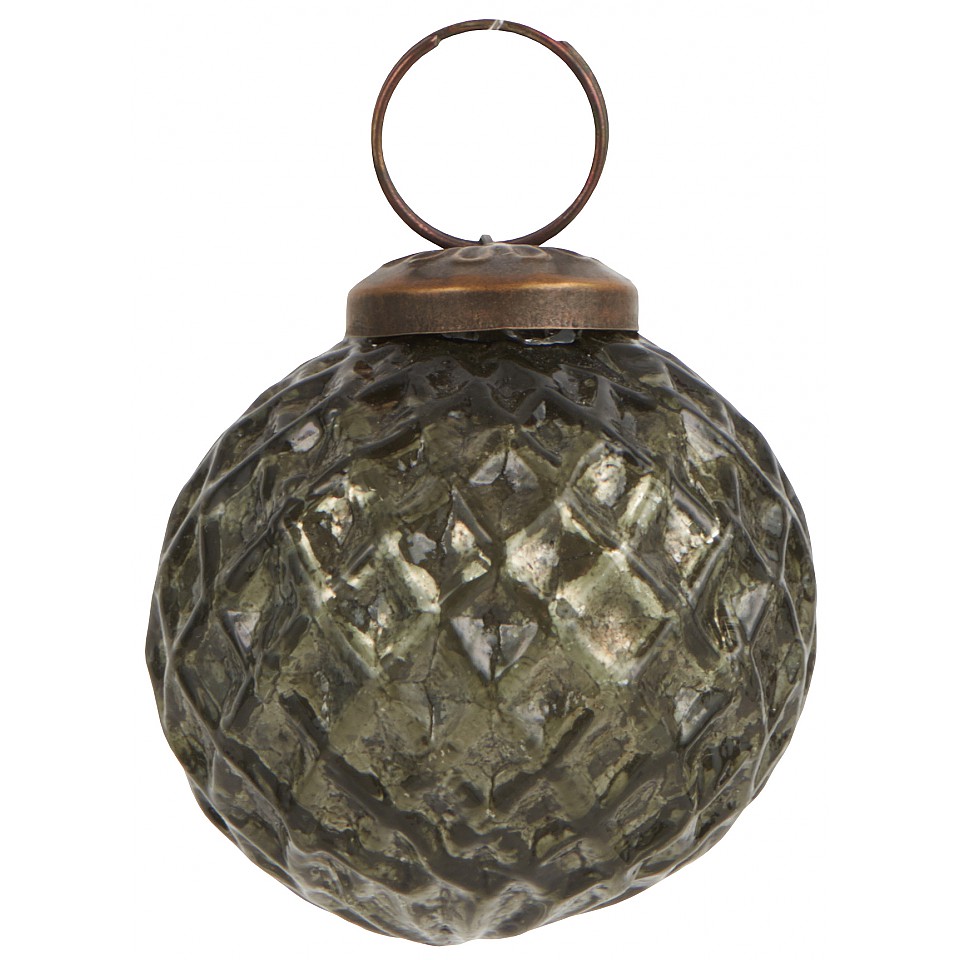 Weihnachtskugel Harlekin Olive - Klein