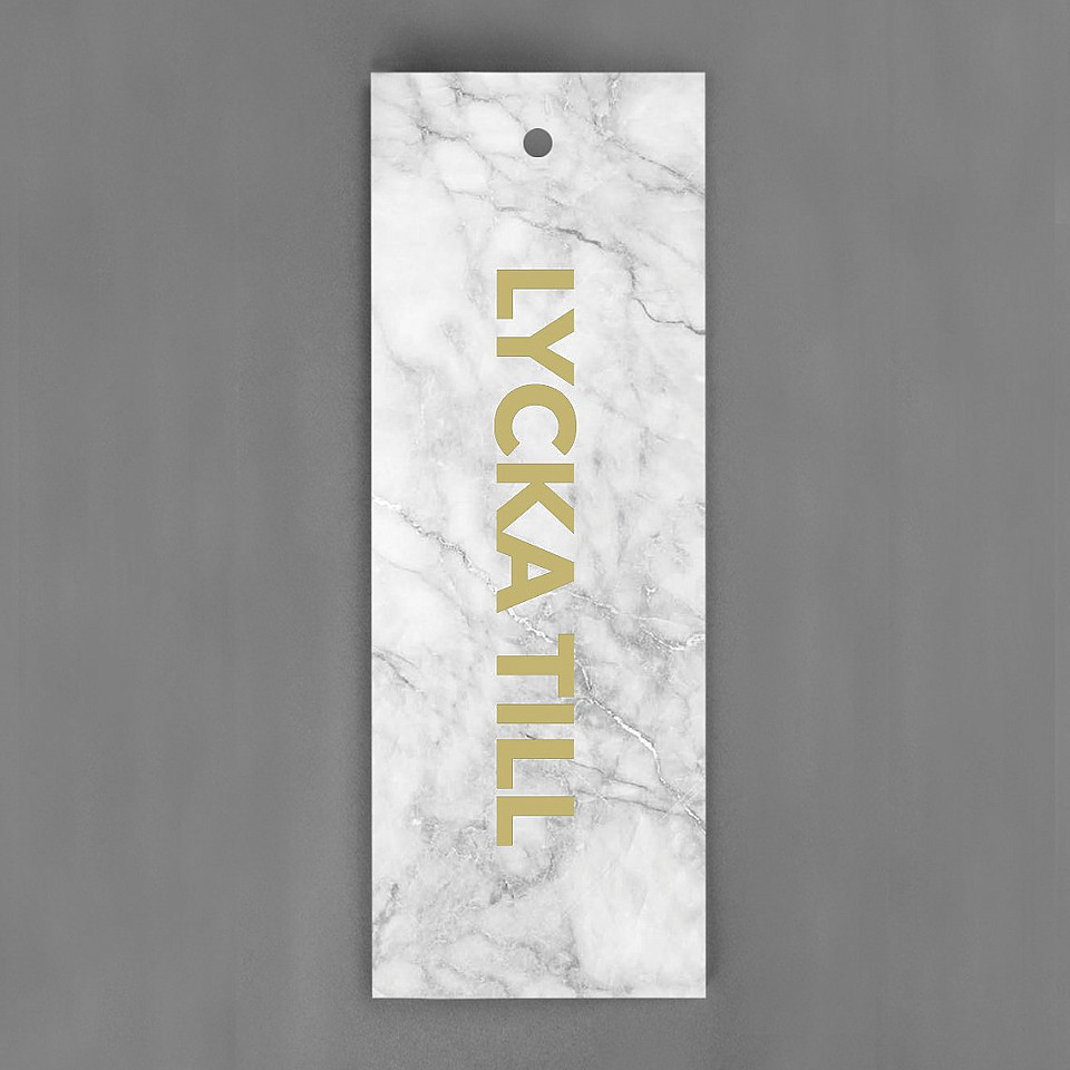 Verheiratetes Tag Viel Glück für Marble