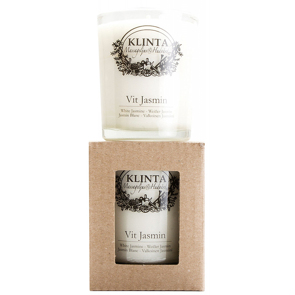 Klinta Scented Massage Candle Small - Vit Jasmin