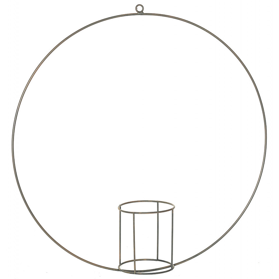 Kerzenring mit Glas