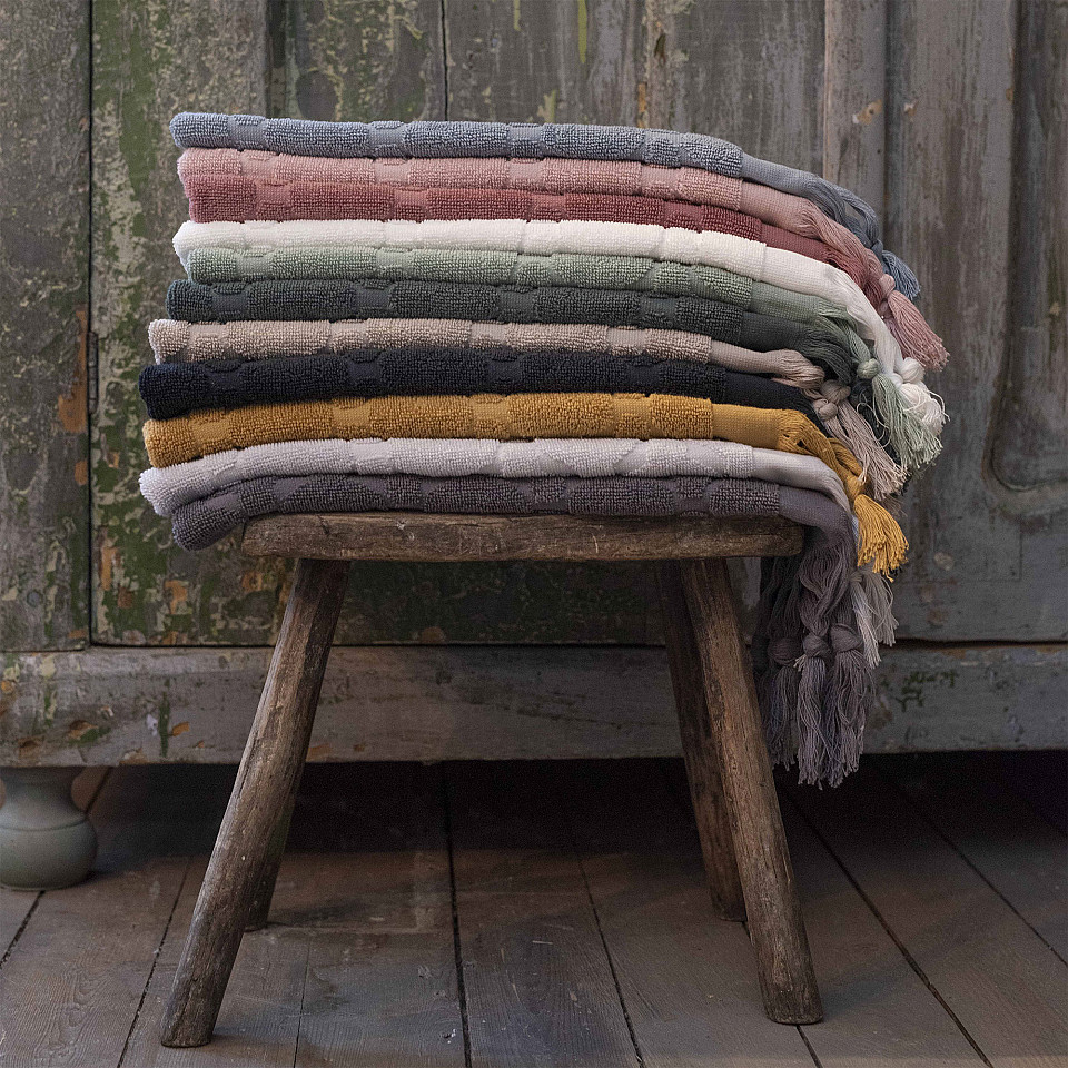 Towel Miah 50 x 70 cm - Light Grey
