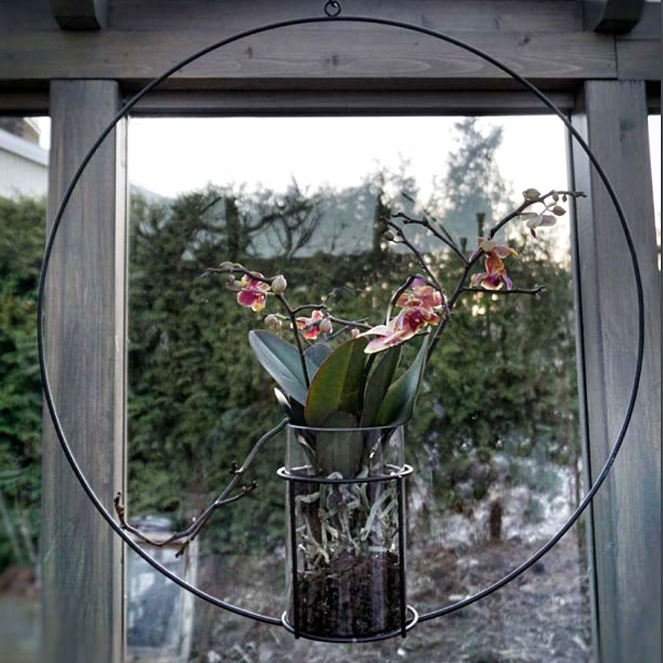 Kerzenring mit Glas