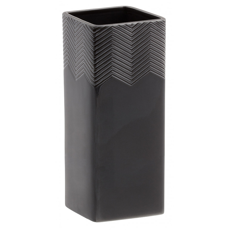 Dish Brush Holder Caddy Cube Fishbone - Asphalt