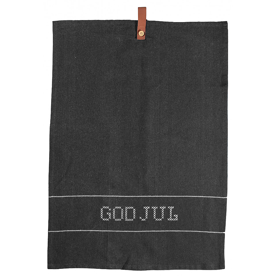 Tea Towel God Jul - Dark Grey
