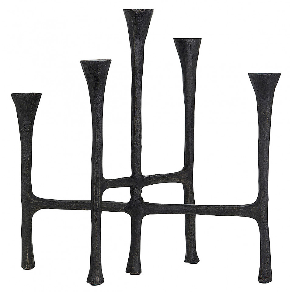 Candlestick Black Cast Iron