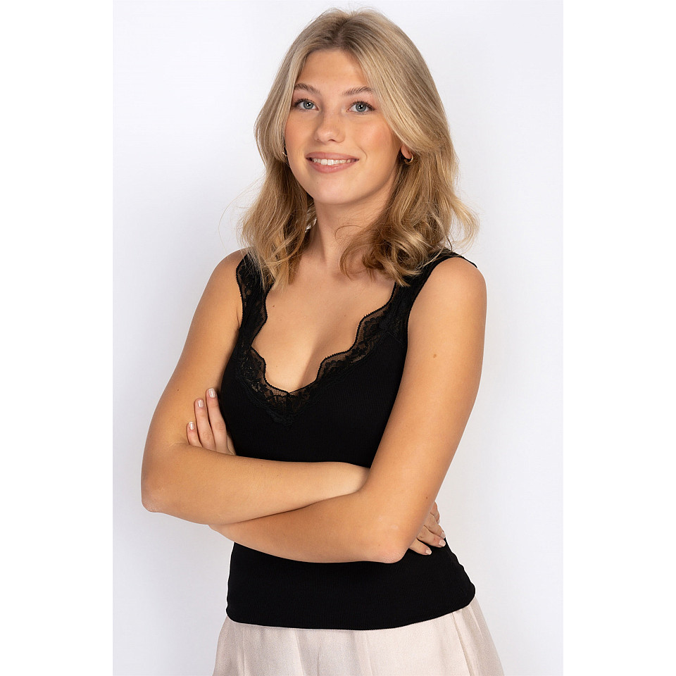 Linne Vera Singlet - Black