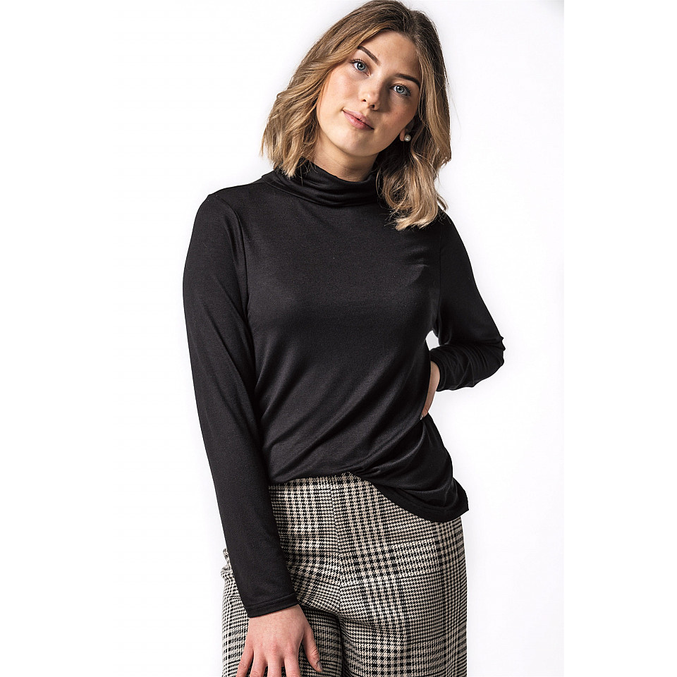 Polotröja Bea Poloneck - Black