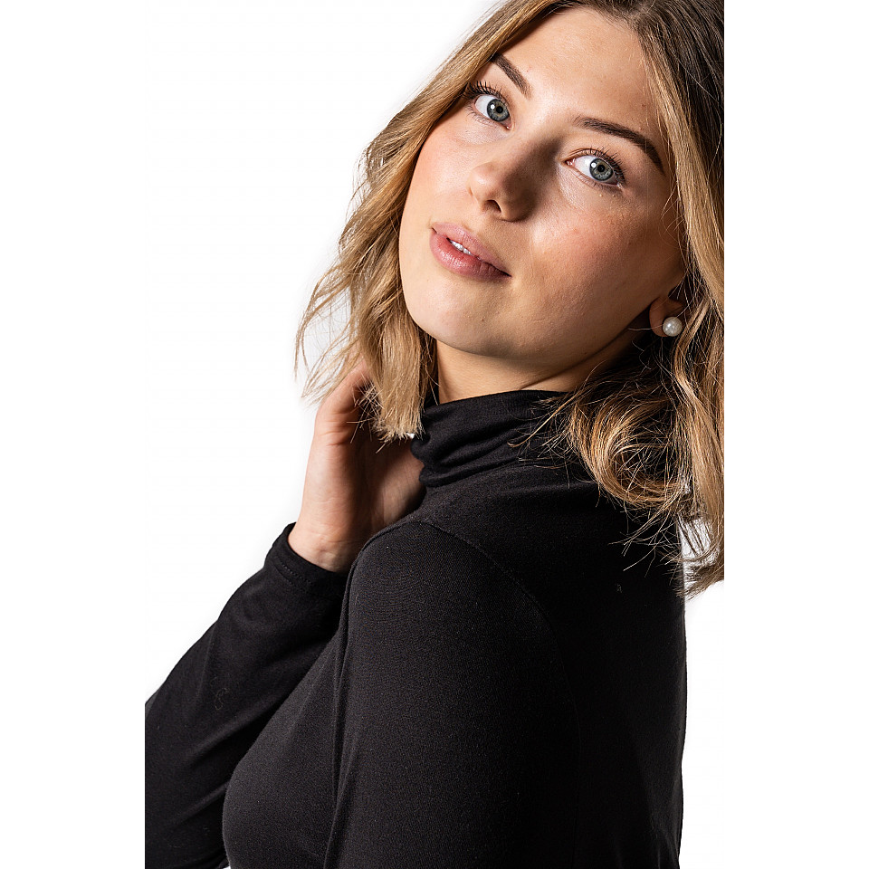 Polotröja Bea Poloneck - Black