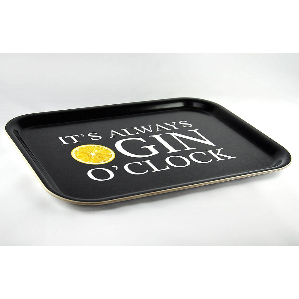 Tray Gin o clock - Black / White