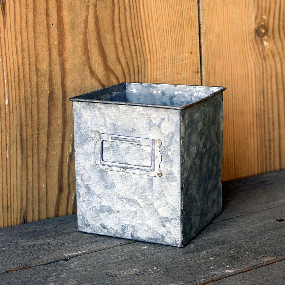 Förvaringsbox/Kruka Zink
