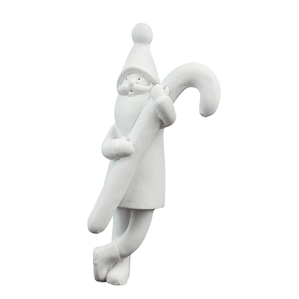 Santa Nisse with cane - White