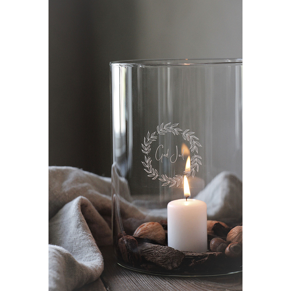 Majas Kerzenhalter God Jul Klarglas