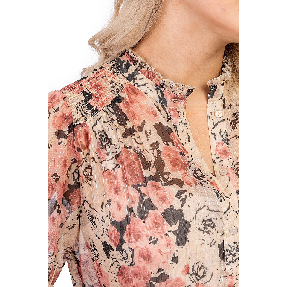 Carma Kleid - Sand / Schwarz / Rosa