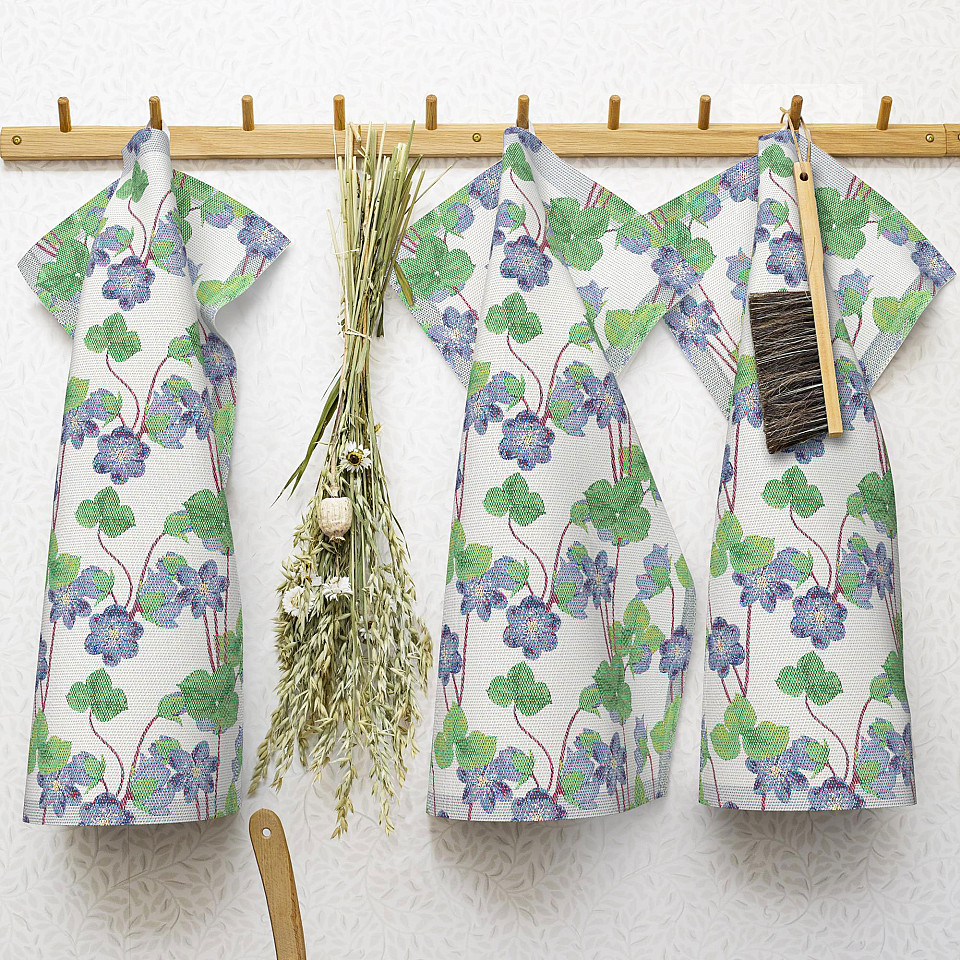 Tea Towel Hepatica