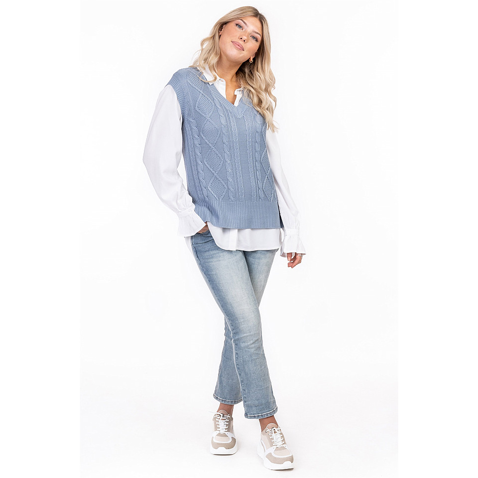 April Boot Cut Jeans - Hellblau Denim