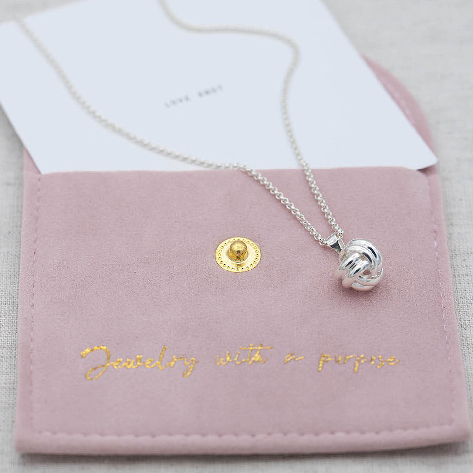 Necklace Round Knot - Silver