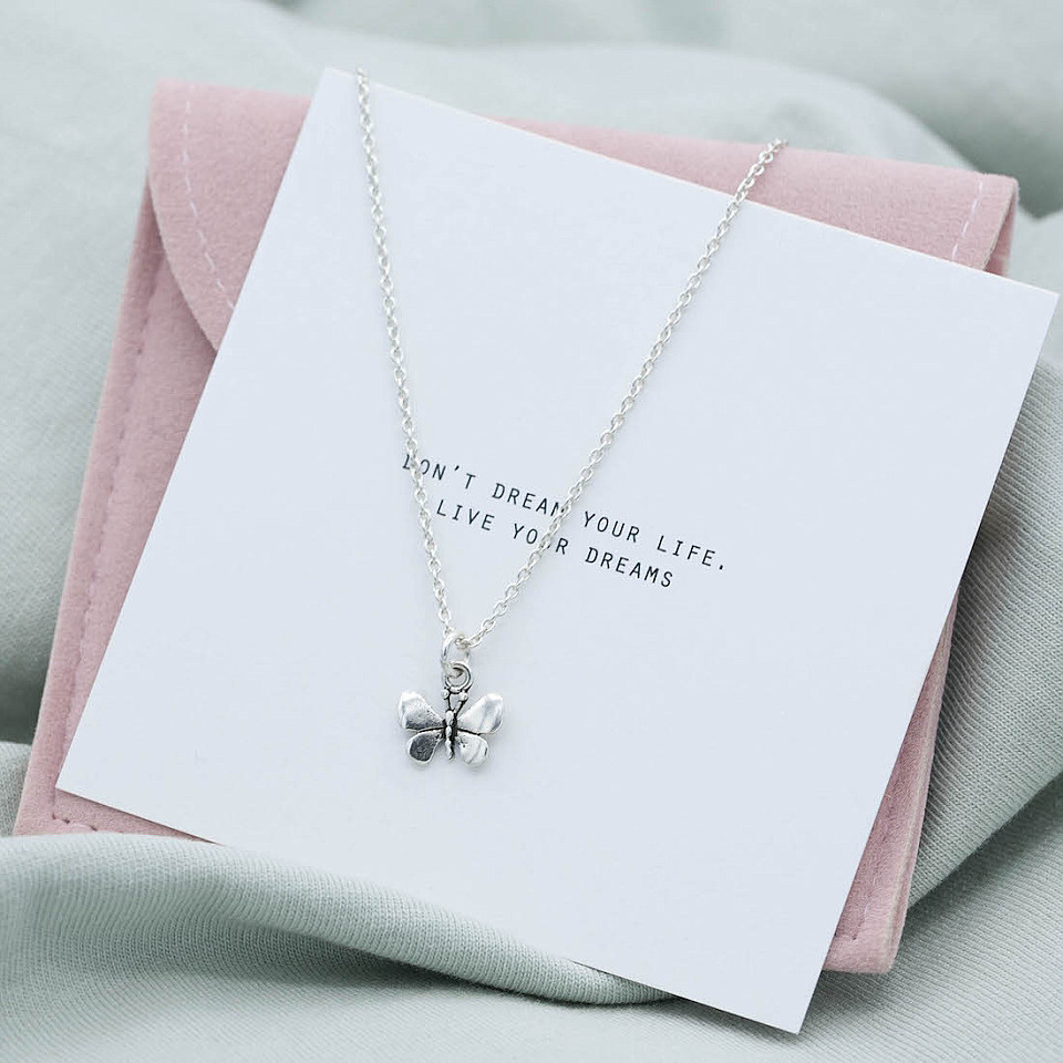 Necklace Butterfly - Silver