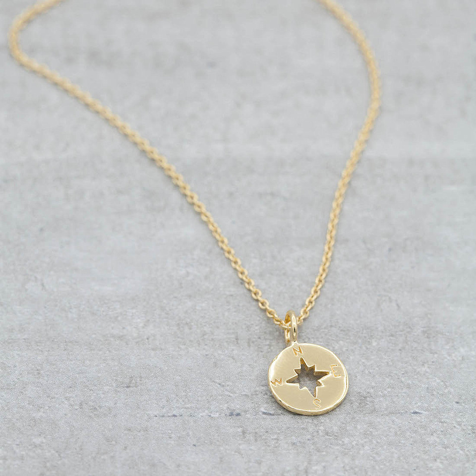 Necklace Compass - Gold