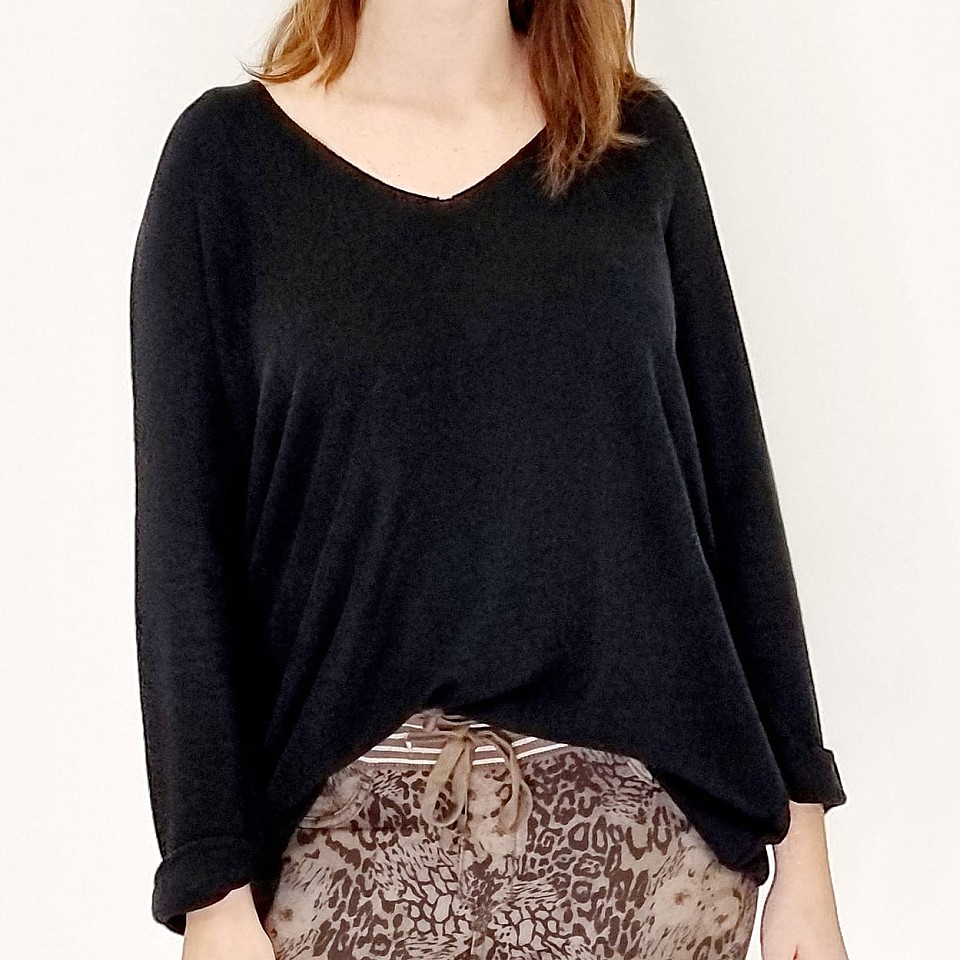 Long Sleeve Sweater - Black