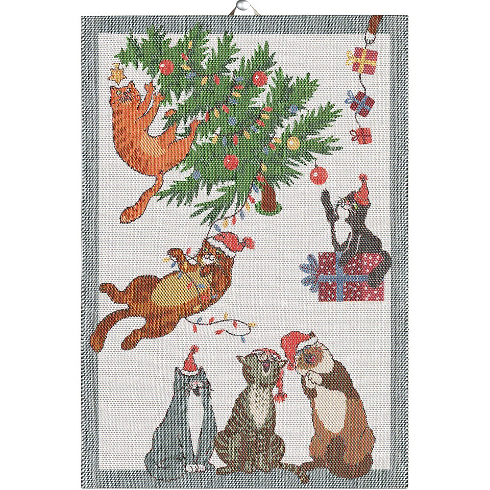Tea Towel Purr-fect Christmas
