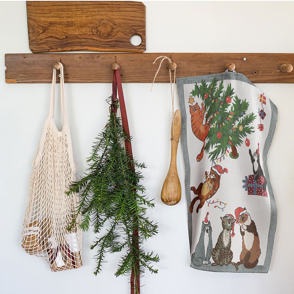 Tea Towel Purr-fect Christmas