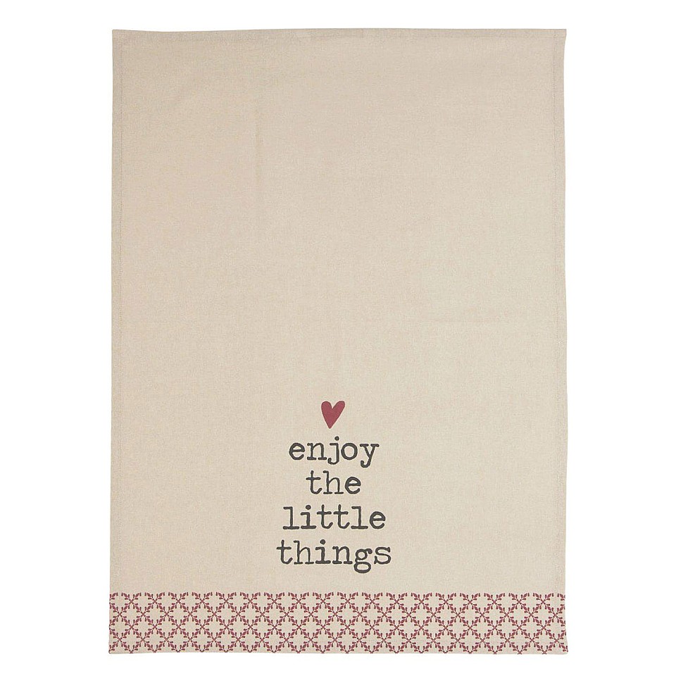 Tea Towel Enjoy - Red