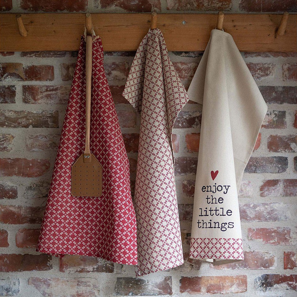 Tea Towel Enjoy - Red