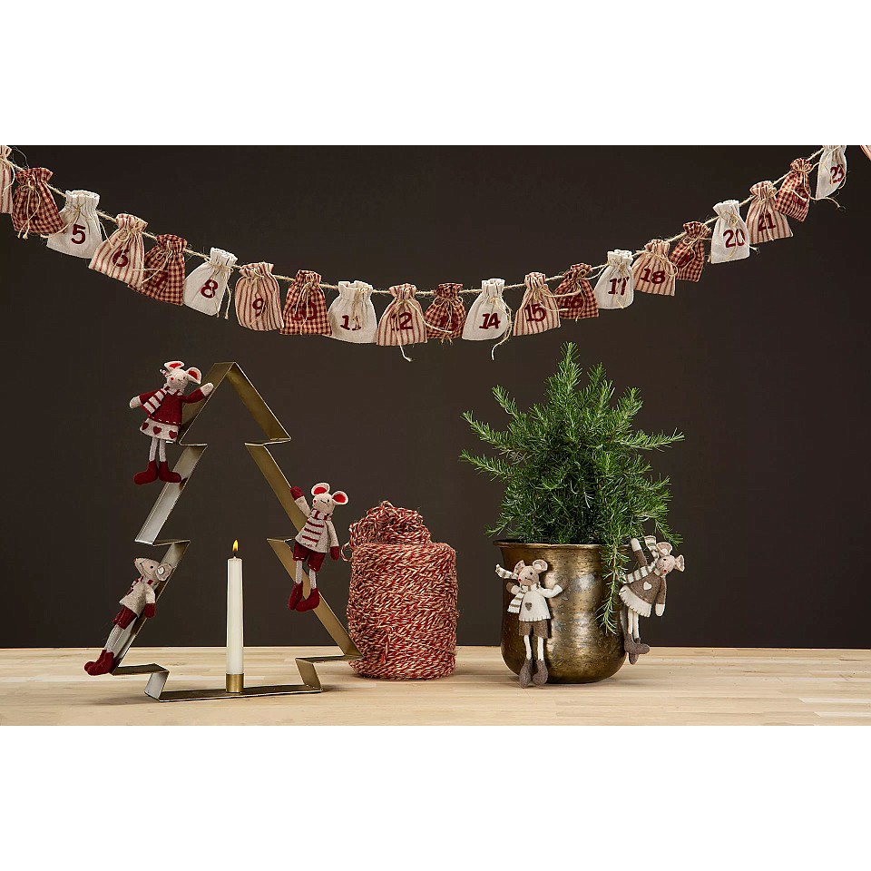 Mouse Magnet Burgundy / Mole - With Skirt