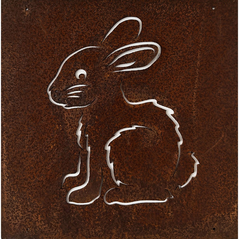 Sign Rabbit Rust