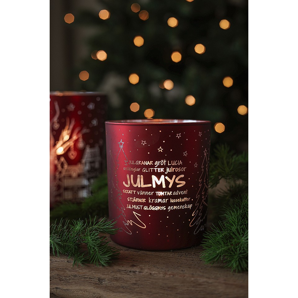 Majas Lykta Julmys - Röd/Silver