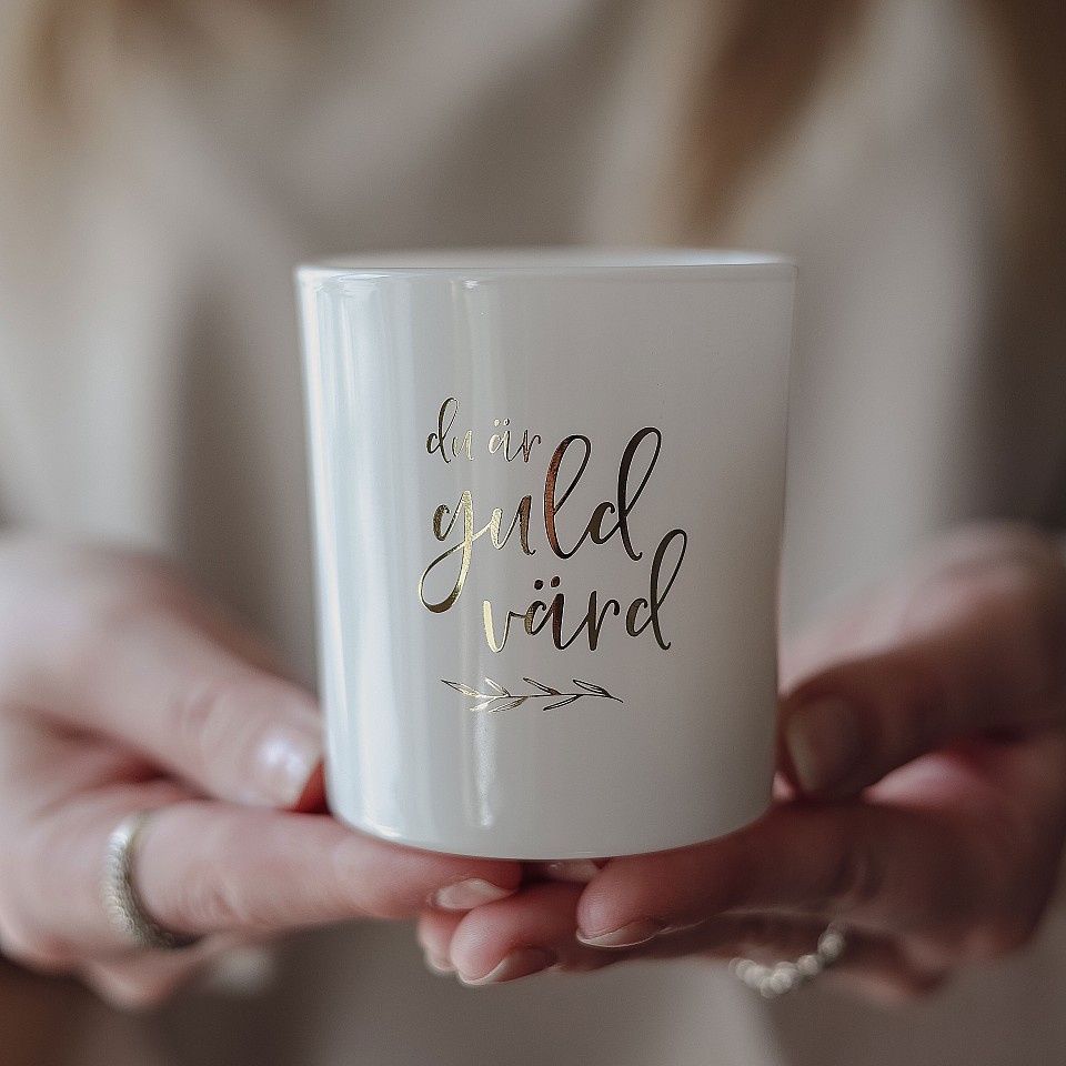 Majas Kerzenhalter Du är guld värd