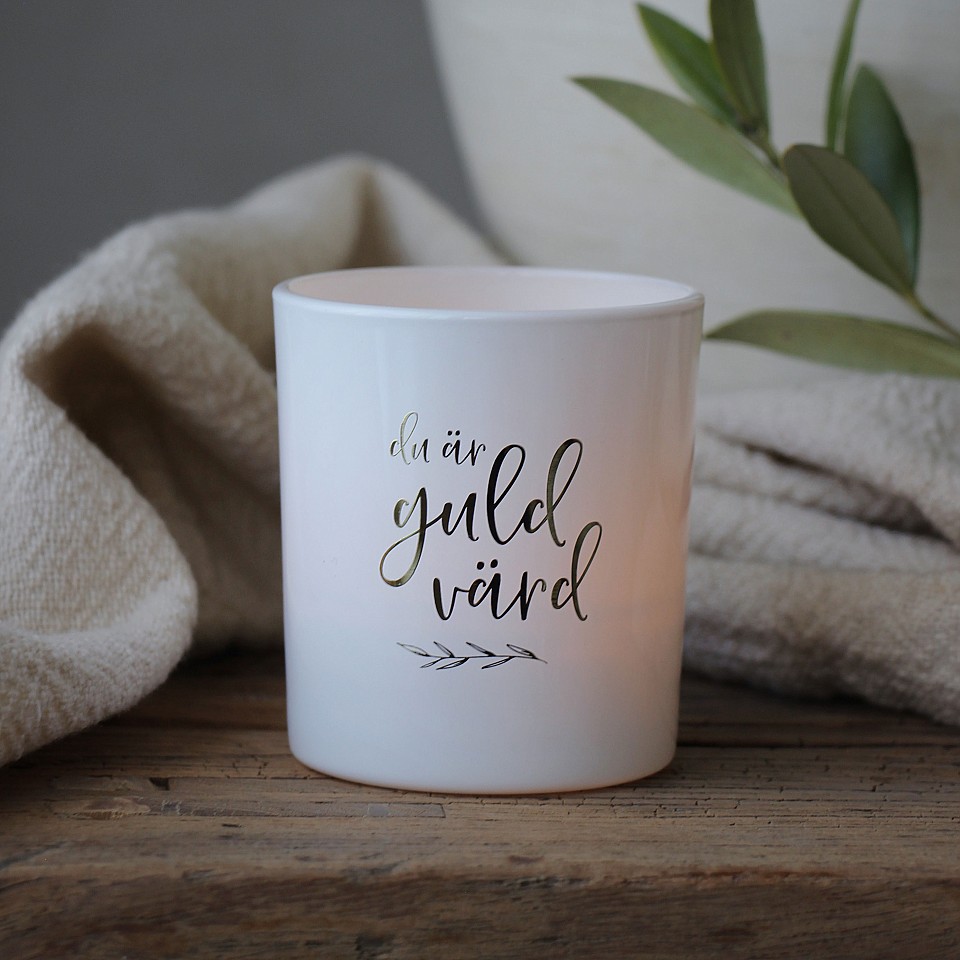Majas Kerzenhalter Du är guld värd